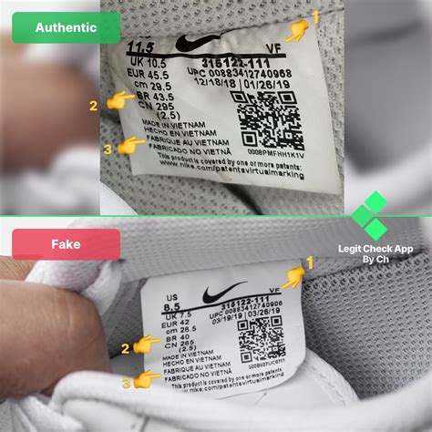 how to identify fake nike shoes|check nike authenticity.